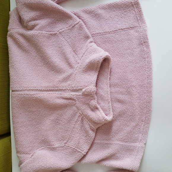 Pale Pink Full Zip Fleece Jacket 4 Pockets Size Medium - Picture 7 of 9